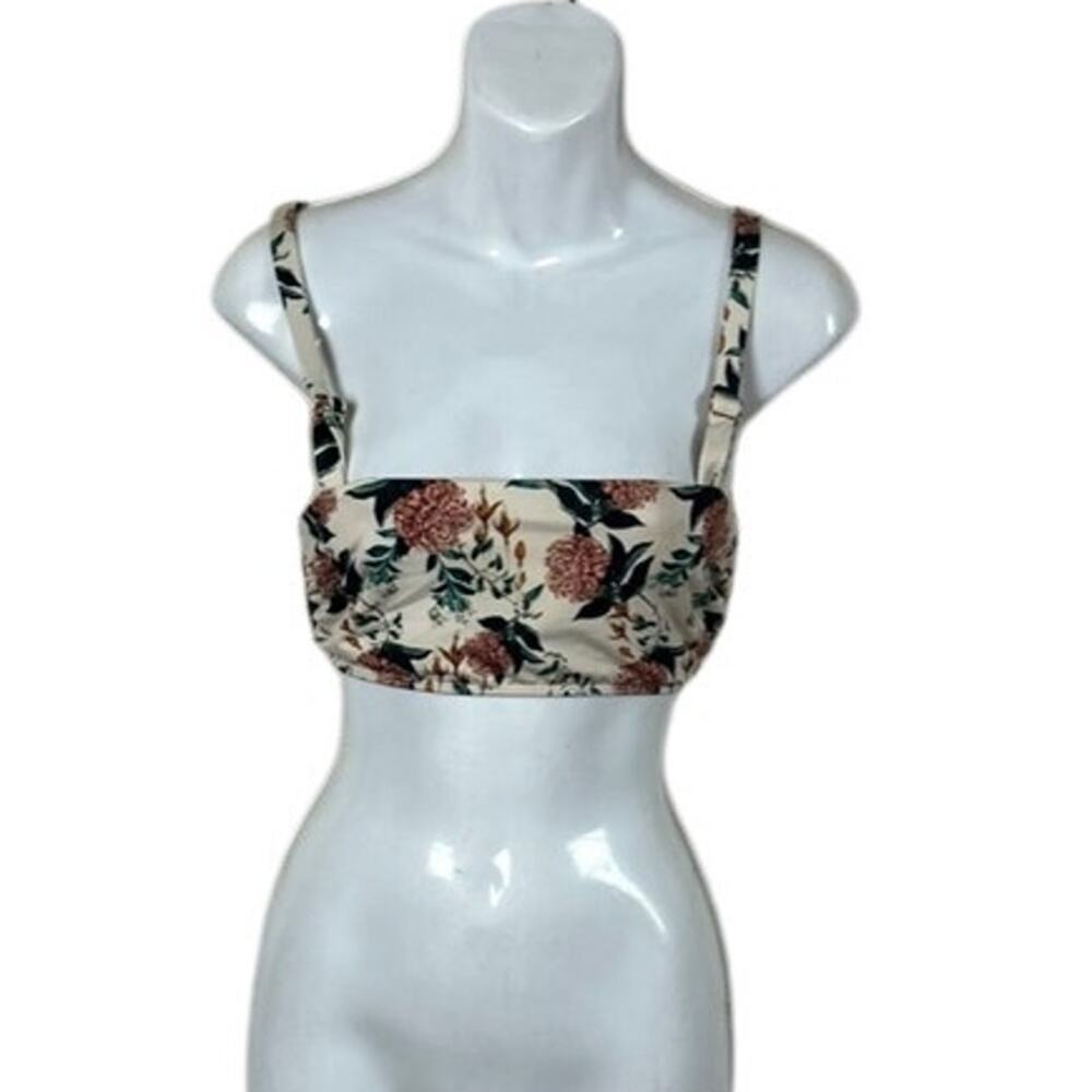 Beach Riot Floral Bikini Top size M